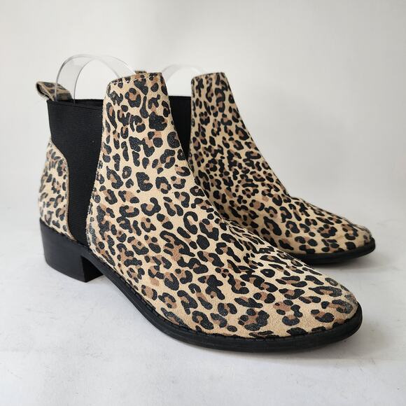 Dolce Vita Shoes - Dolce Vita women’s leather leopard print Tristan ankle booties size 6.5